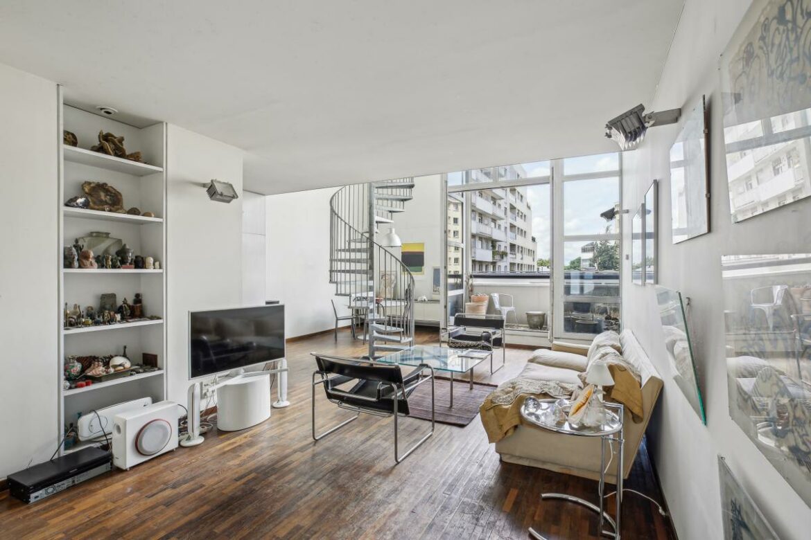 Buttes Chaumont - Duplex esprit loft de 80,38m² loi Carrez