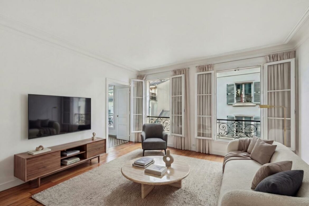 Appartement traversant de 60m²