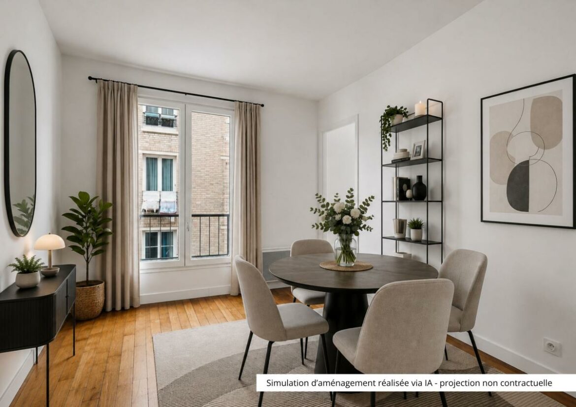 Rue Rouvet - Appartement de 37,13 m² au calme absolu