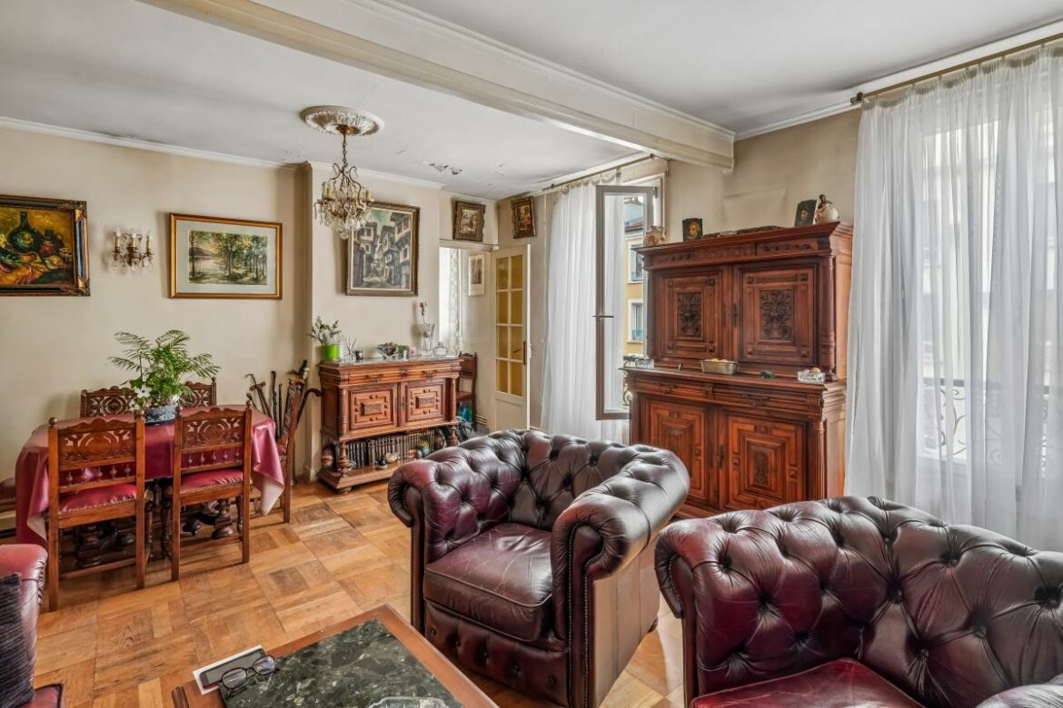 Appartement traversant au calme absolu